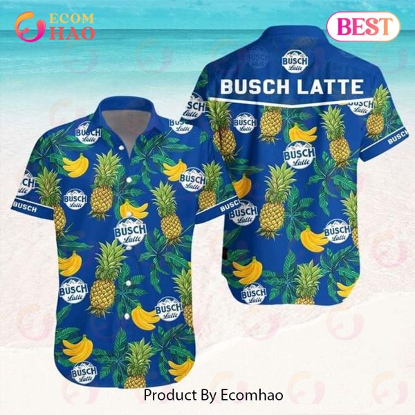 Busch Latte Beer Banana Pineapple Hawaiian Shirt