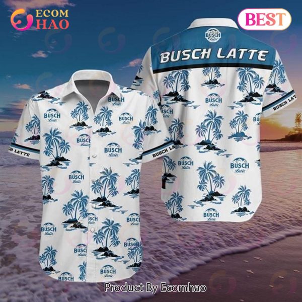 Busch Latte Beer Summer Beach Hawaiian Shirt