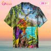 Car Racing Print Hawaiian Shirt