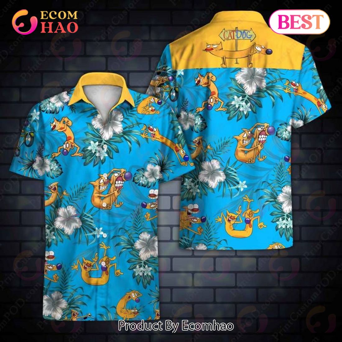 Catdog Hawaiian Shirt