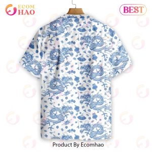 Ceramics Blue Pattern EZ24 Hawaiian Shirt