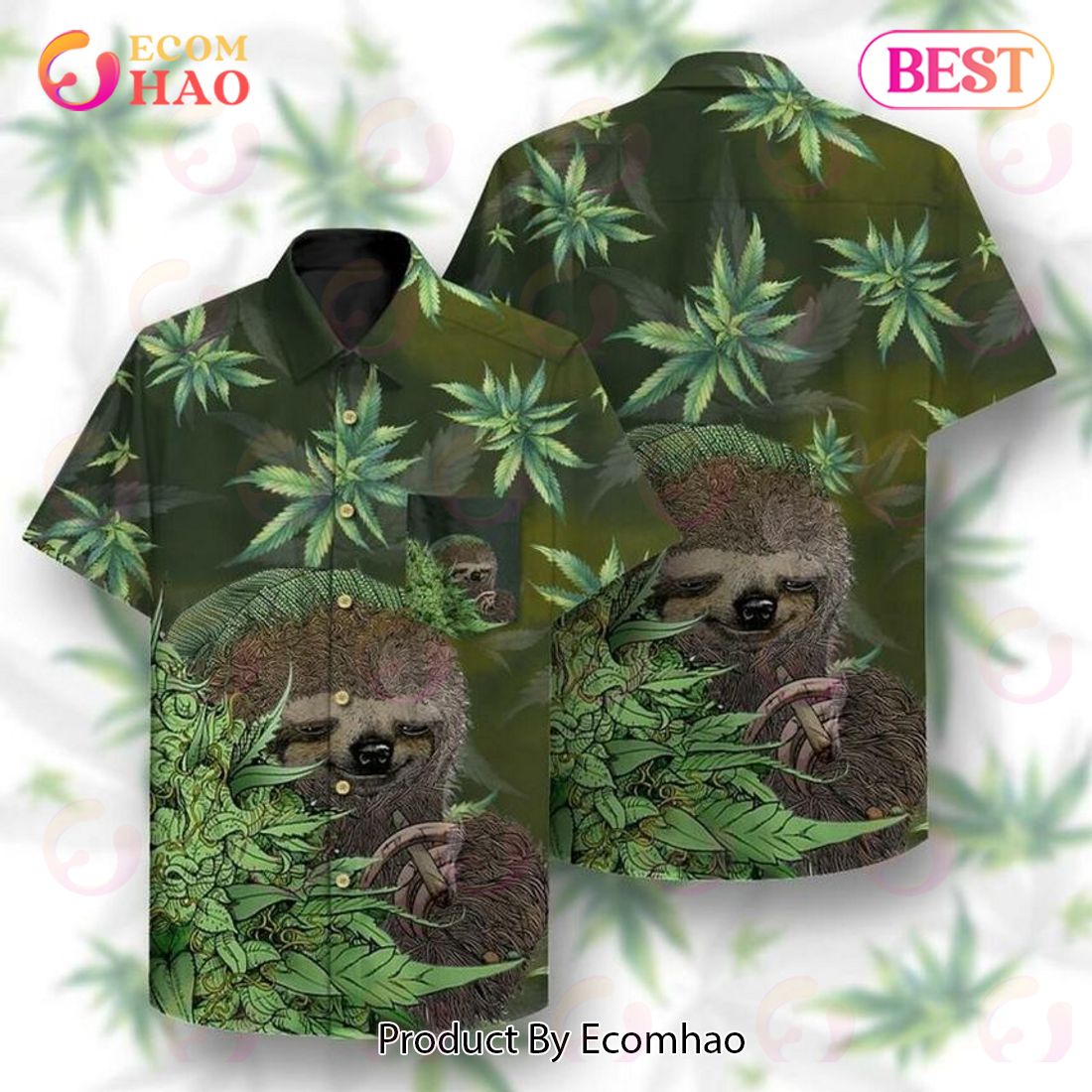 Chilling Sloth Hawaiian Shirt