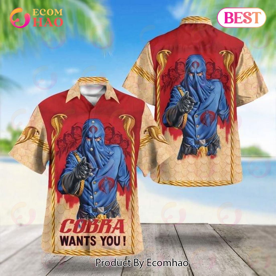 Cobra Commander Cobra Wants You Print Hawaiian Shirt