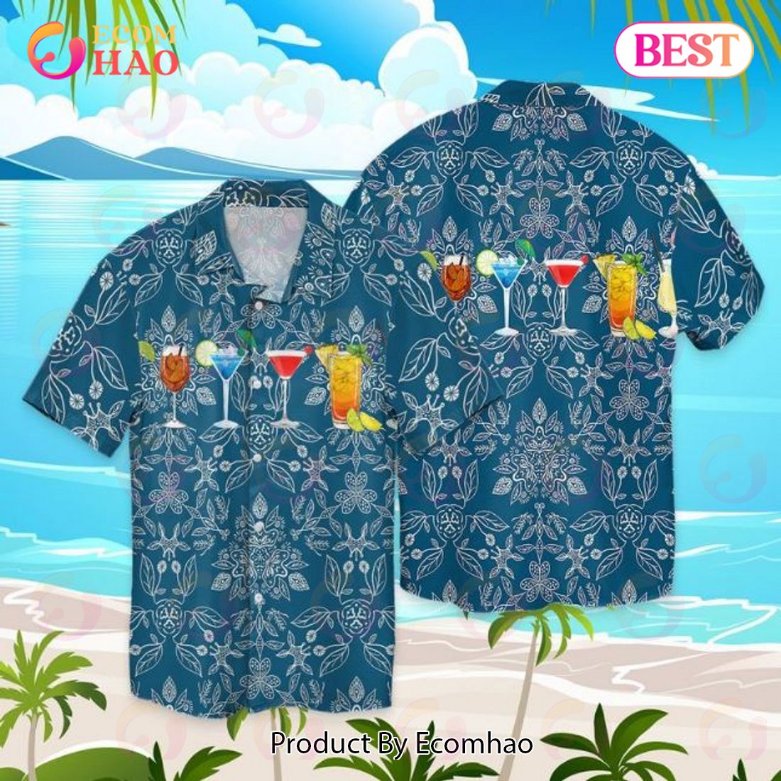 Cocktail Summer Hawaiian Shirt