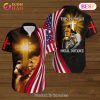 Cross Warrior American Flag Stand For Flag And I Kneel Before God Hawaiian Shirt