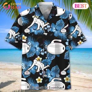 Curling Nature Print Hawaiian Shirt