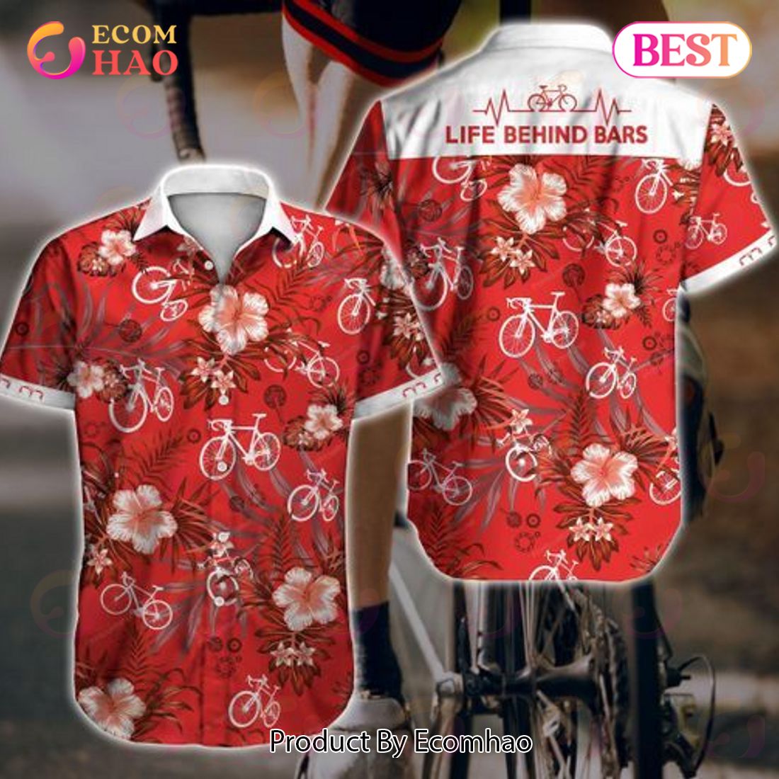 Cycling Hawaiian Shirt