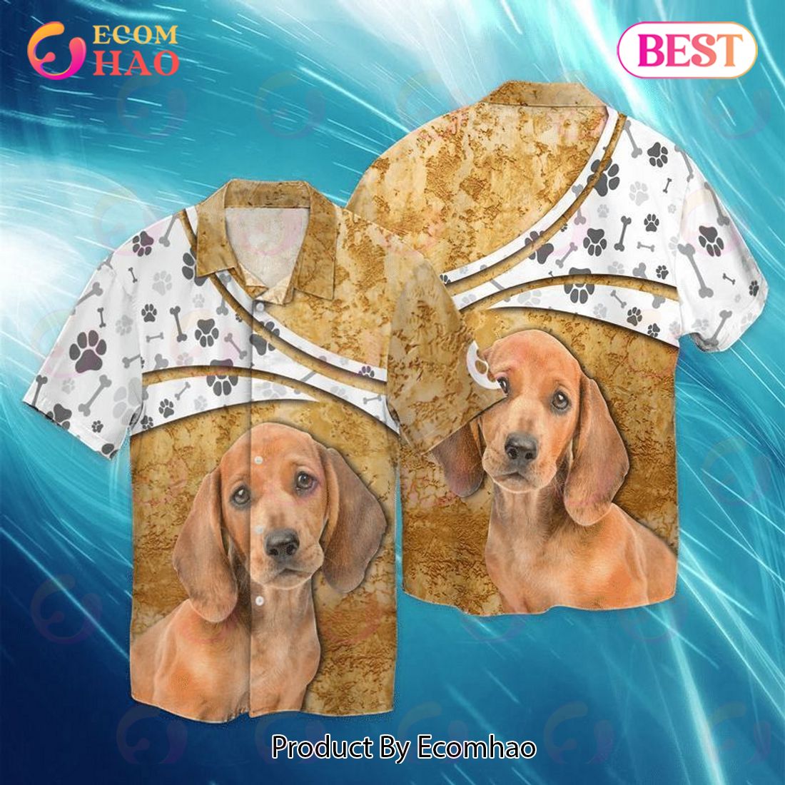 Dachshund Dog Hawaiian Shirt