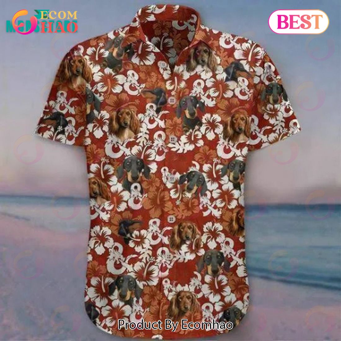 Dachshund Red Dungeons & Dragons Summer Beach Hawaiian Shirt