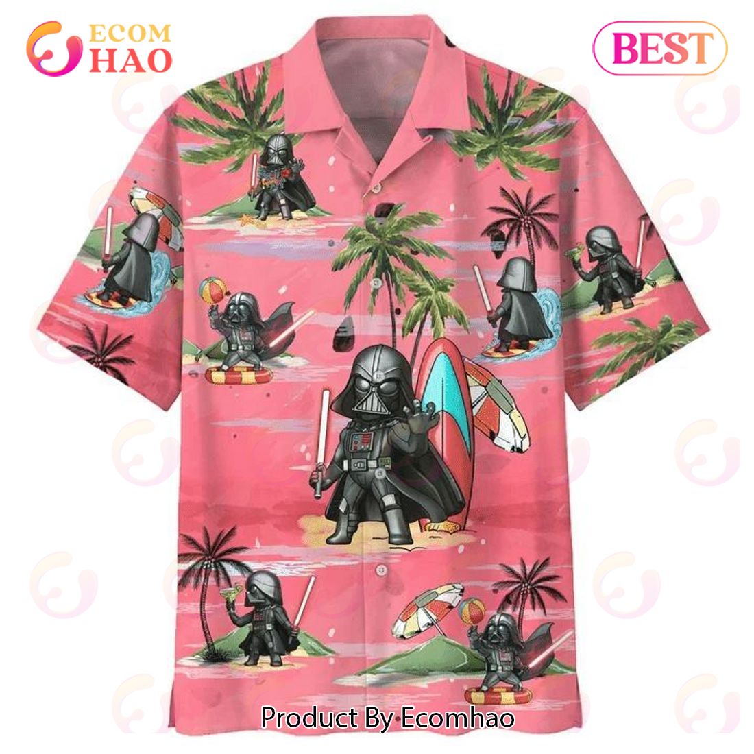 Darth Vader Summer Time 4 Print Hawaiian Shirt