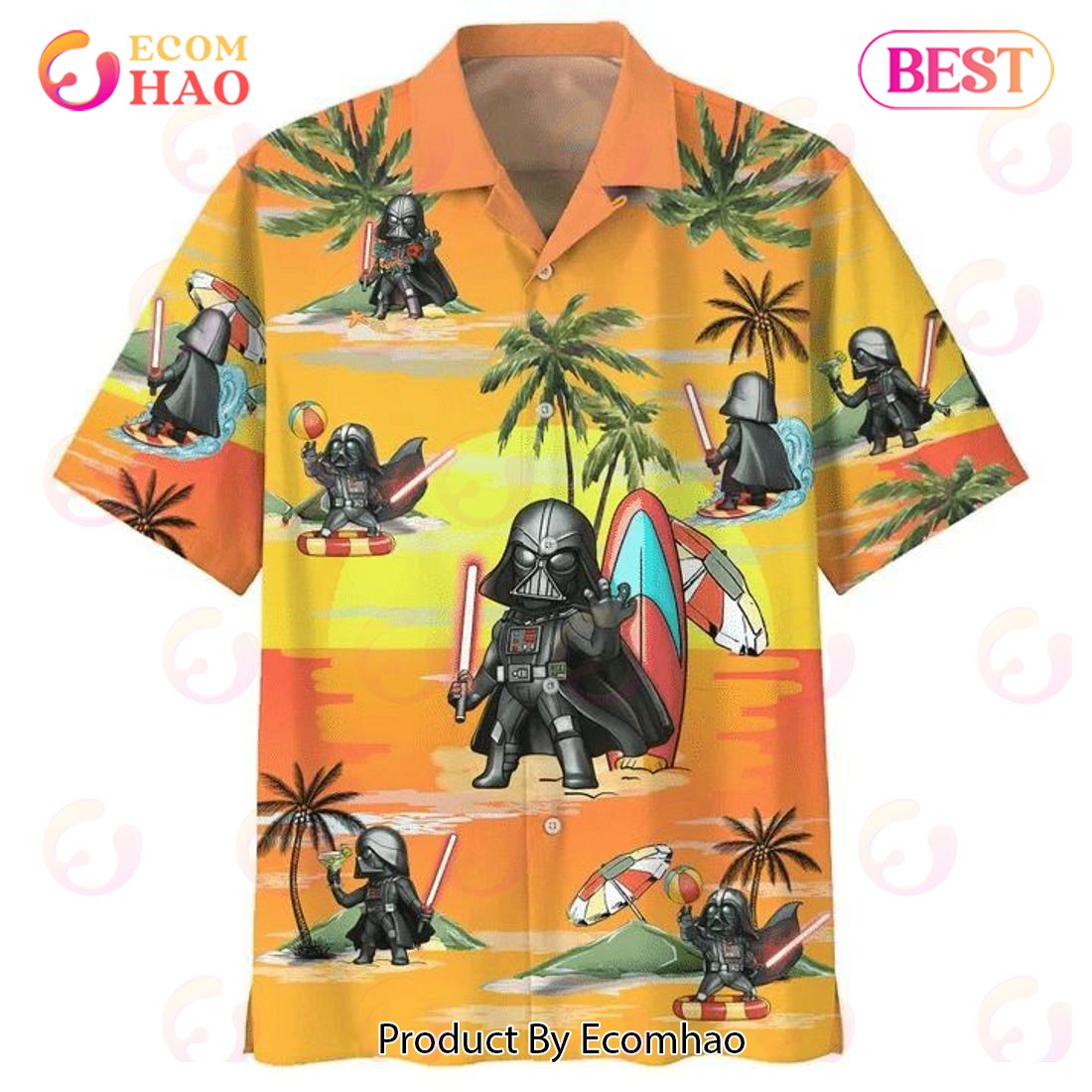 Darth Vader Summer Time 5 Print Hawaiian Shirt