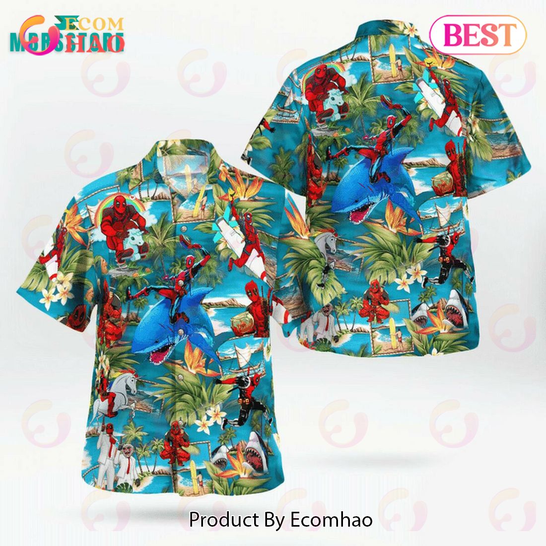 Deadpool Have Fun At The Beach Avenger Heroes Hawaiian Shirt