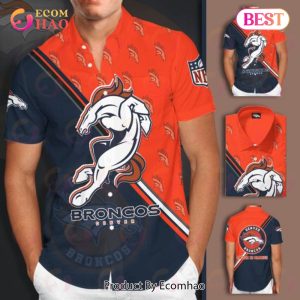 Denver Broncos Logo Hawaii Aloha Shirt