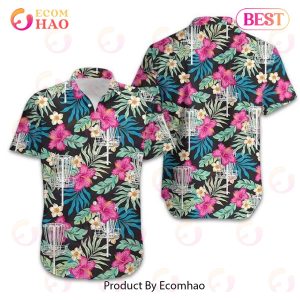 Disc Golf Hibiscus Hawaiian Shirt