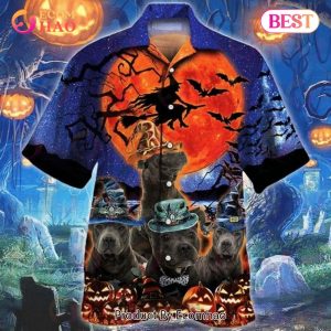 Dog Lover Happy Halloween Print Hawaiian Shirt