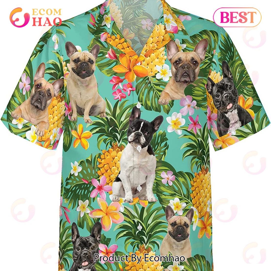 Dog Lovers Pugs French Pitbull Pet Hawaiian Shirt
