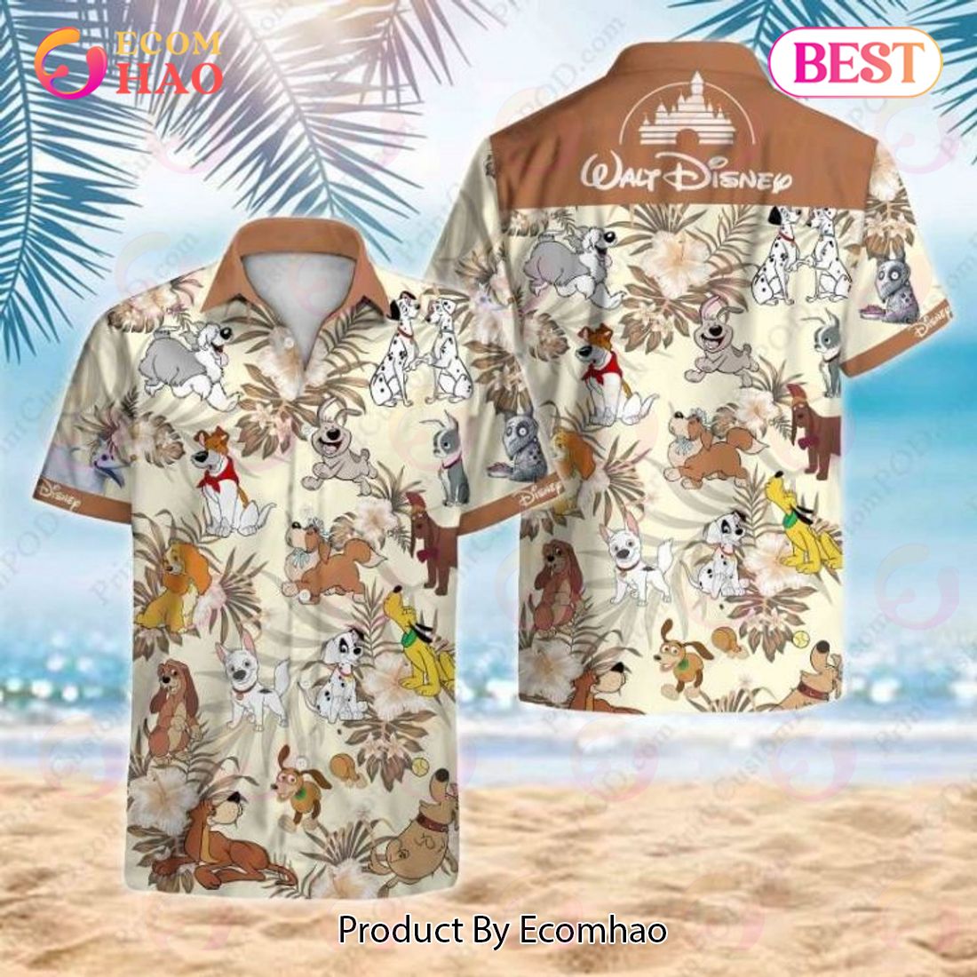 Dogs Disney Hawaiian Shirt
