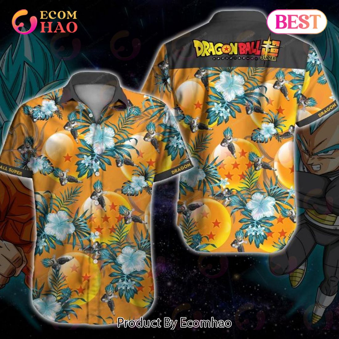 Dragon Ball Super Vegeta Hawaiian Shirt