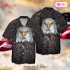 Eagle I Will Proudly Fly Both Flags Because I Am An American Rebel Print Hawaiian Shirt