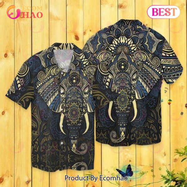 Elephant Mandala Hawaiian Shirt