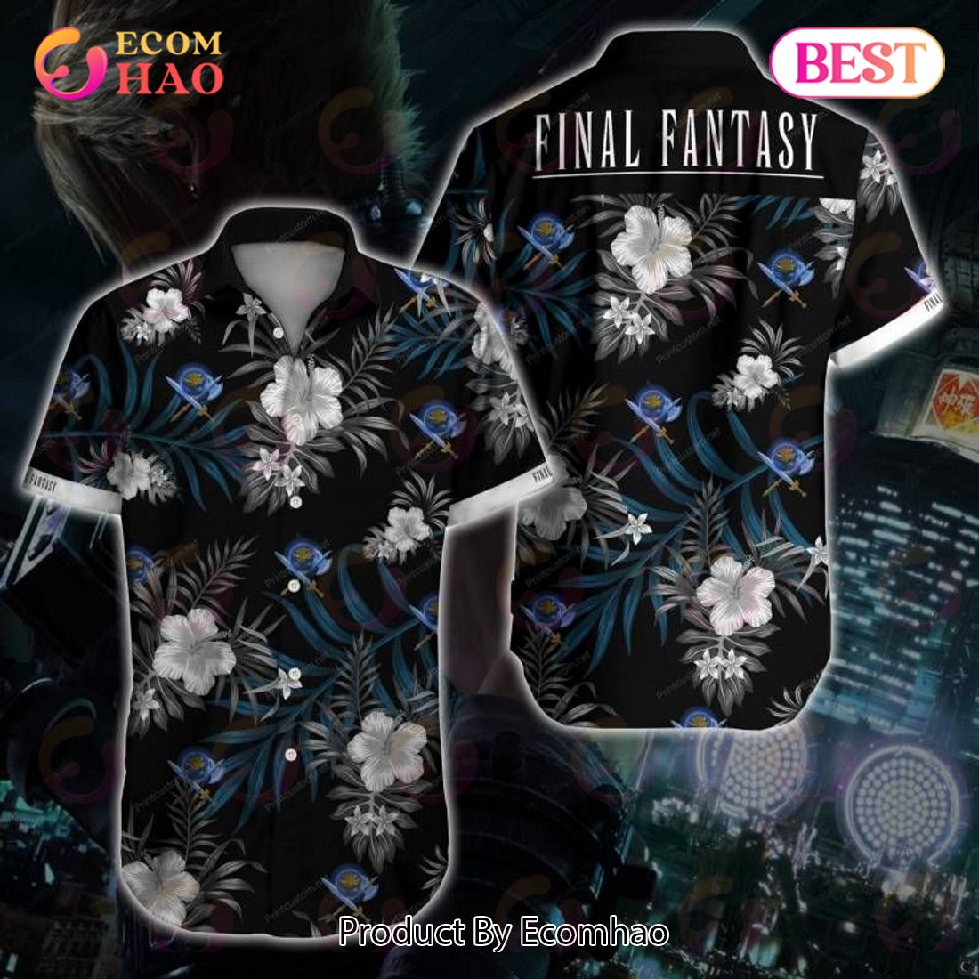 Final Fantasy Hawaiian Shirt