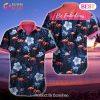 Flamingo Beach Vibes Only Print Hawaiian Shirt Flamingo Beach Vibes Only Print Hawaiian Shirt