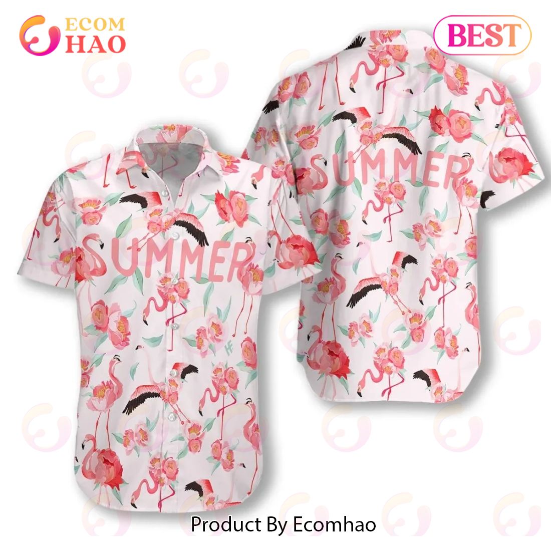Flamingo V Hawaiian Shirt