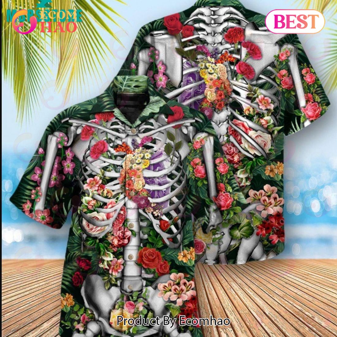 Flowers On The Inside We Are All The Same Short All Over Printed Funny Hawaiian Shirt