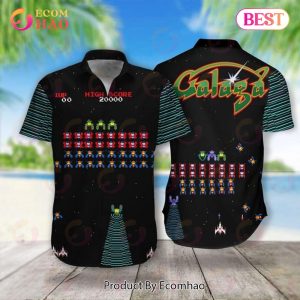 Galaga Gubbi Print Hawaiian Shirt