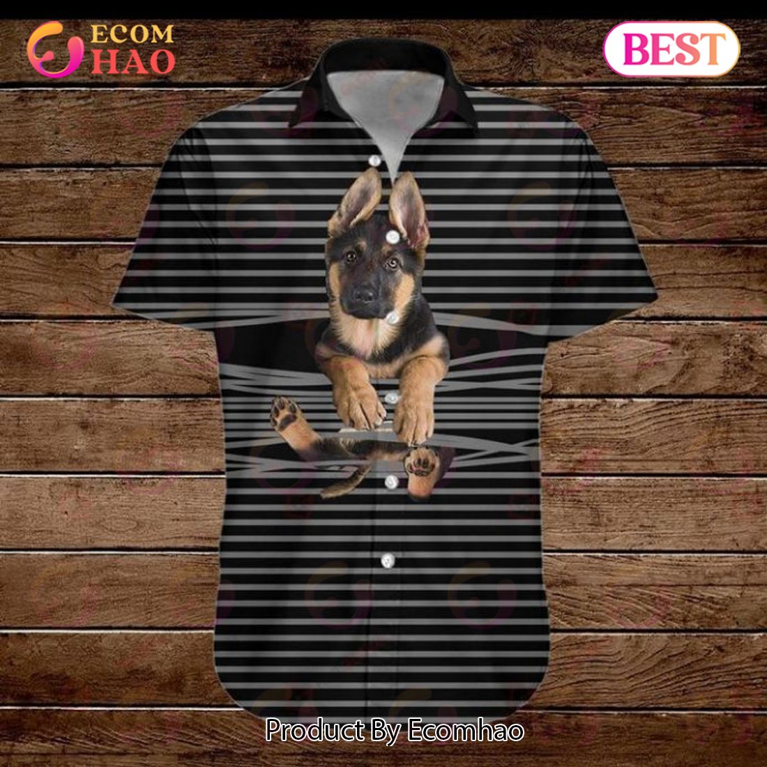 German Shepherd Dog Hawaiian Shirt