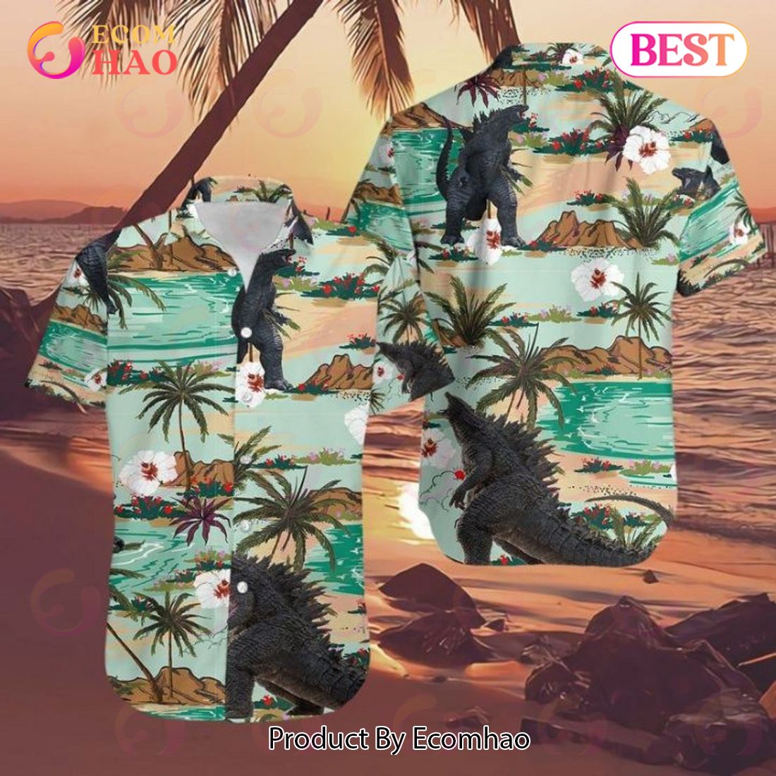 Godzilla Hawaiian Shirt