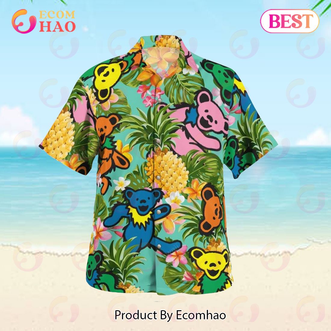 Grateful Dead Dancing Bears Colors Summer For Him Hawaiian Shirt