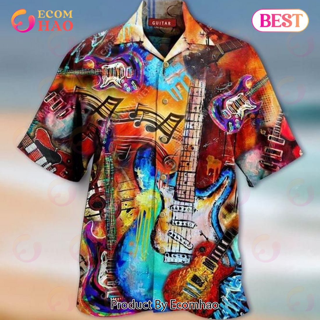 Guitar Music Hawaiian Shirt