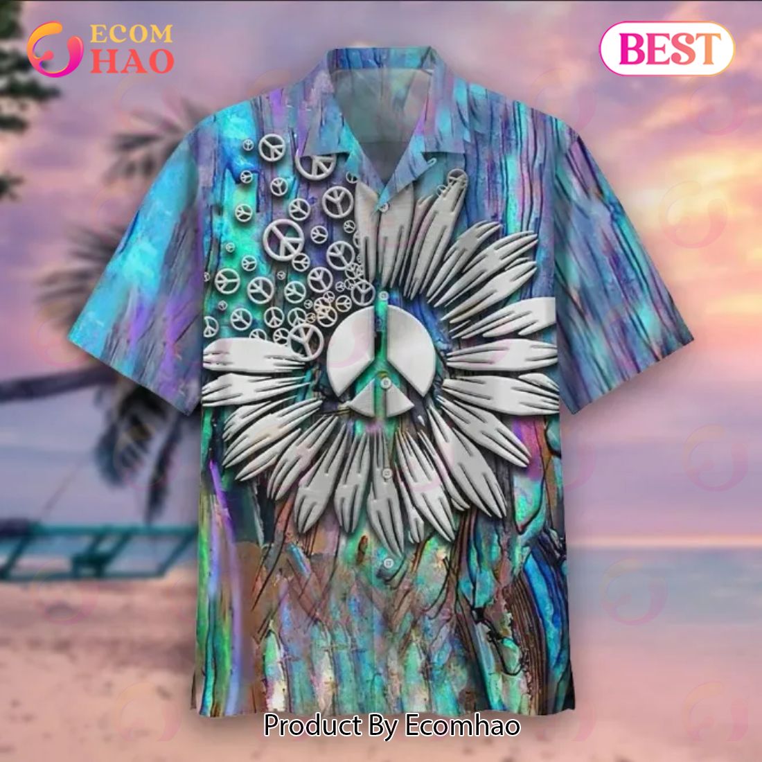 Hippie Beach Hawaiian Shirt