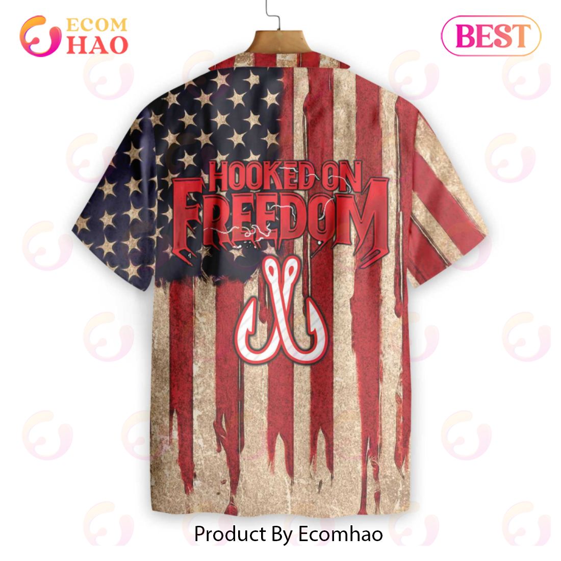 Hooked On Freedom Hawaiian Shirt