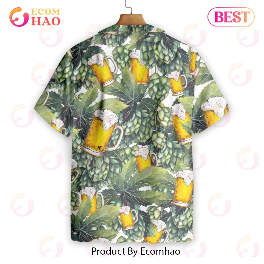 Hops And Craft Beer Hawaiian Shirt Hawaiian Shirt