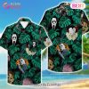Horror Movie Characters Halloween Scary Tropical Button Hawaiian Shirt Horror Movie Characters Halloween Scary Tropical Button Hawaiian Shirt
