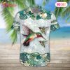 Humming Bird Print Hawaiian Shirt