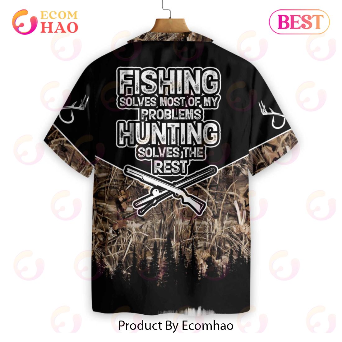 Hunting – Fishing Solve All My Problems Hawaiian Shirt