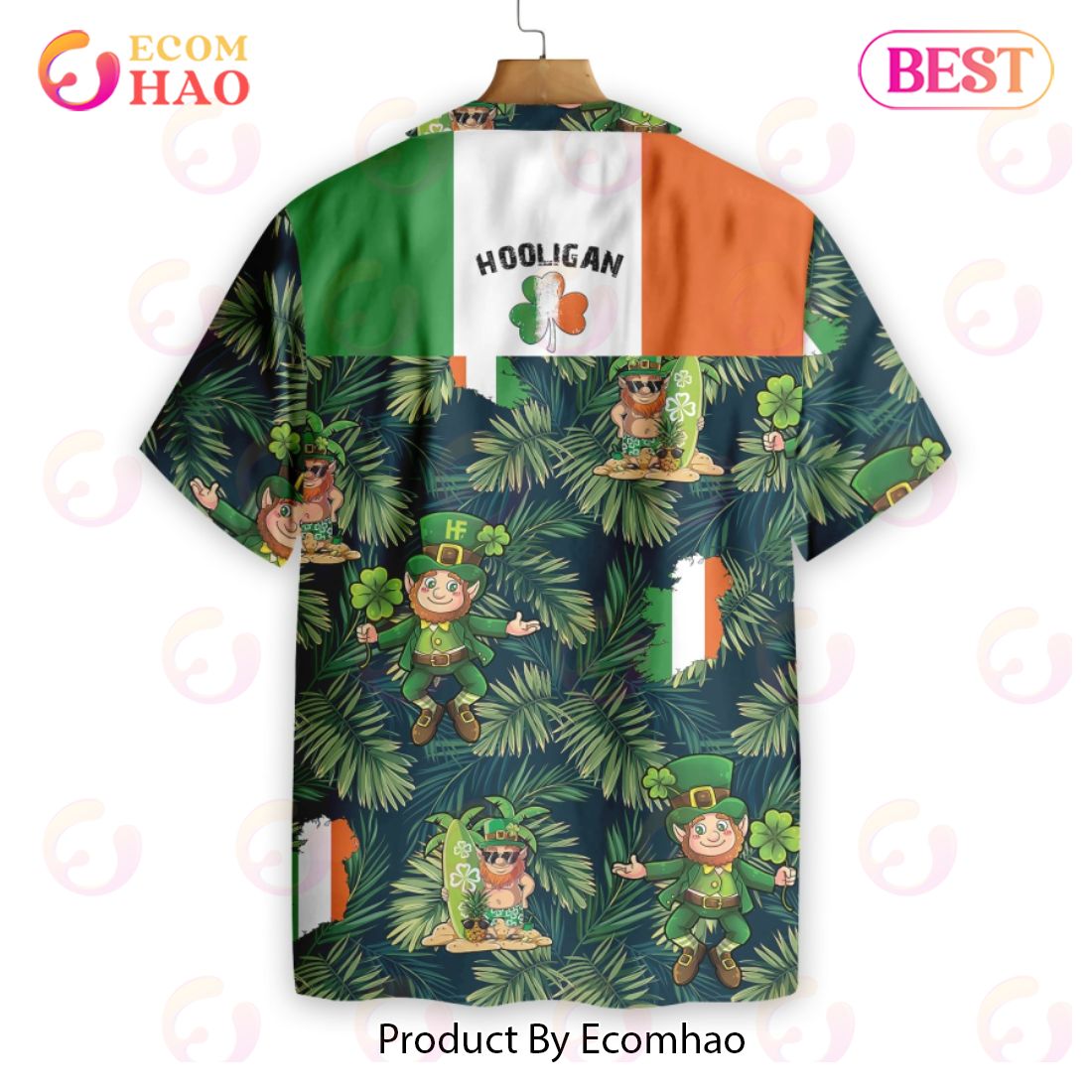 Irish Hooligan Saint Paddy’s Day Hawaiian Shirt