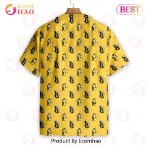 Isometric Bitcoin Cryptocurrency Hawaiian Shirt