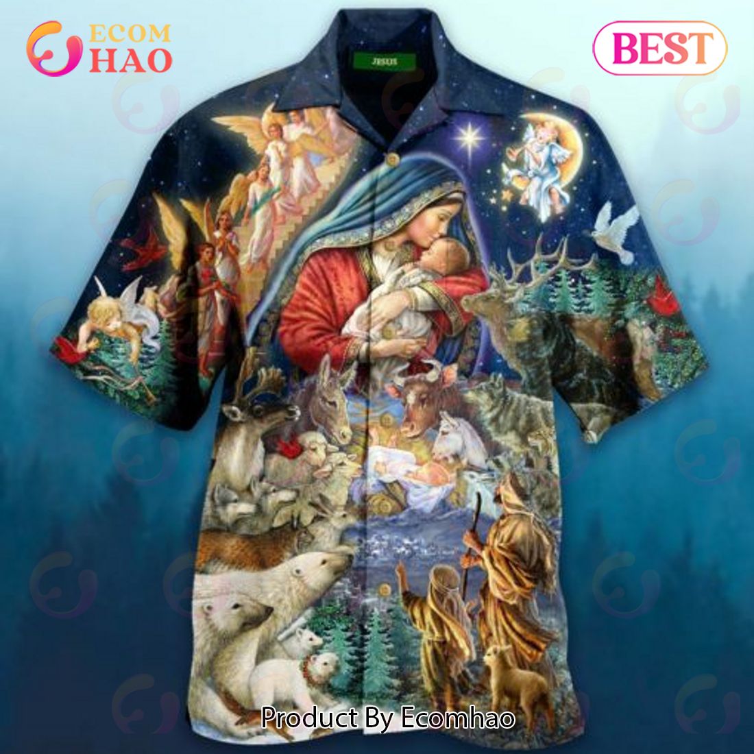 Jesus Christmas 3D Hawaii Shirt