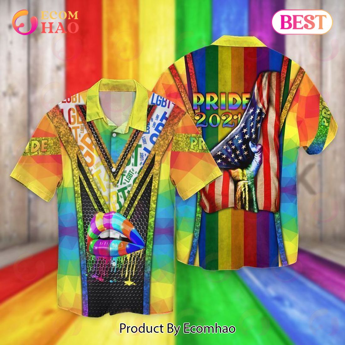 Lgbt American Pride 2021 Hawaiian Shirt