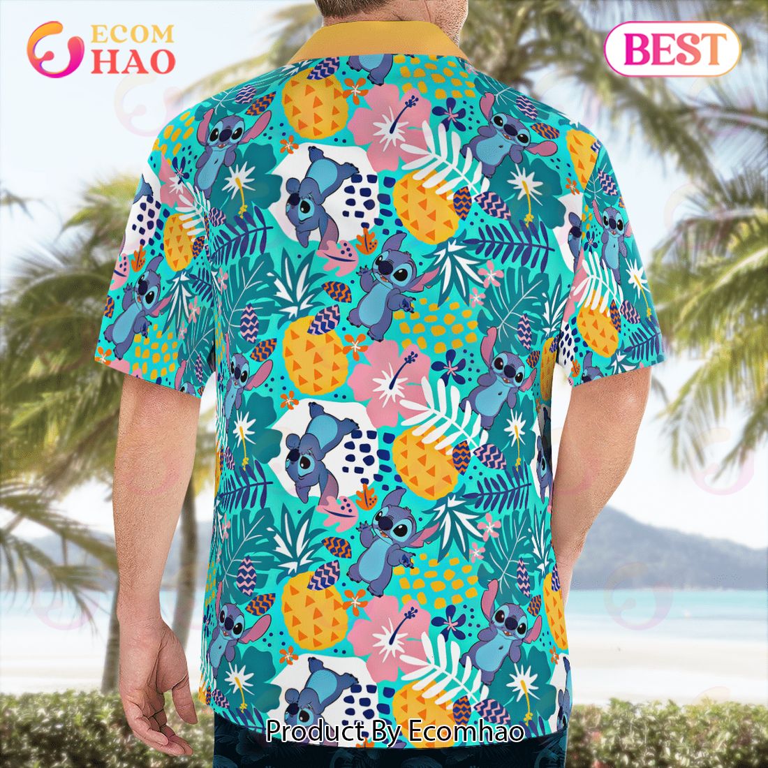 Lilo Stitch Tropical Beach Hawaiian Shirt