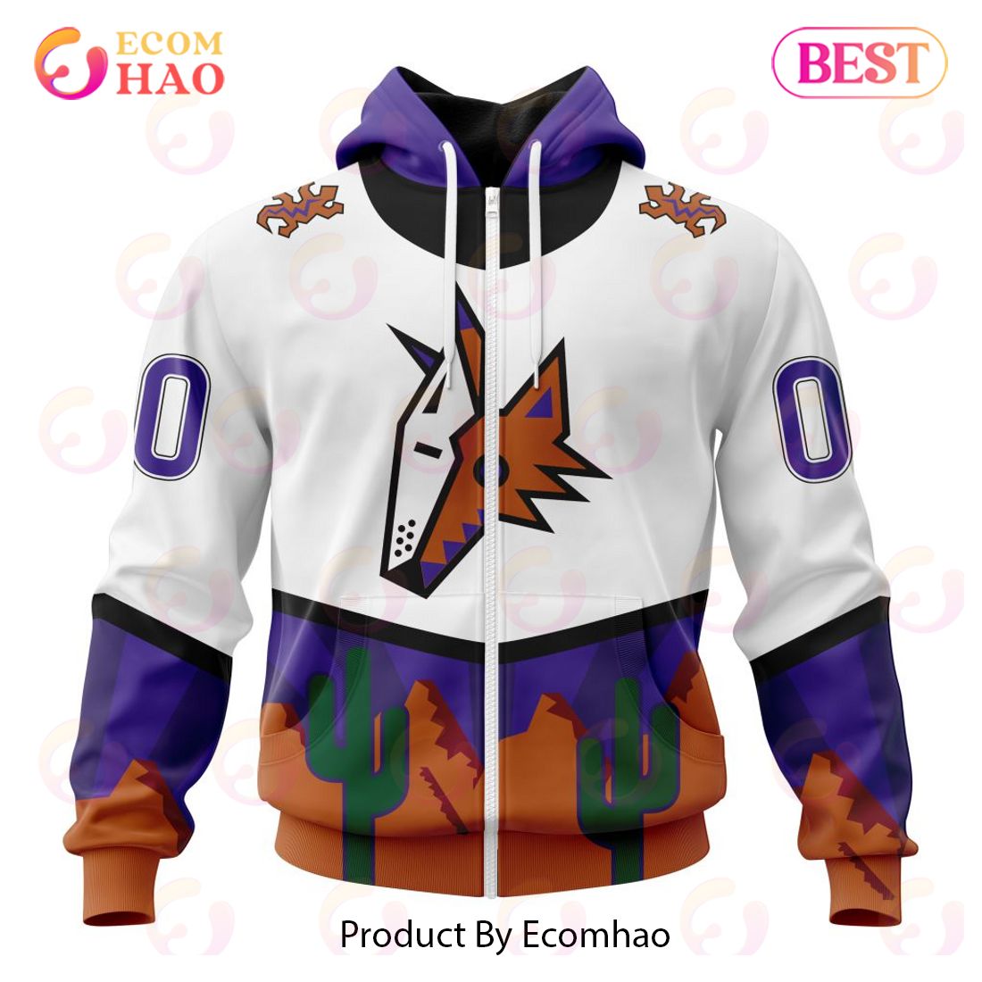 NHL Arizona Coyotes Special Reverse Retro Redesign 3D Hoodie