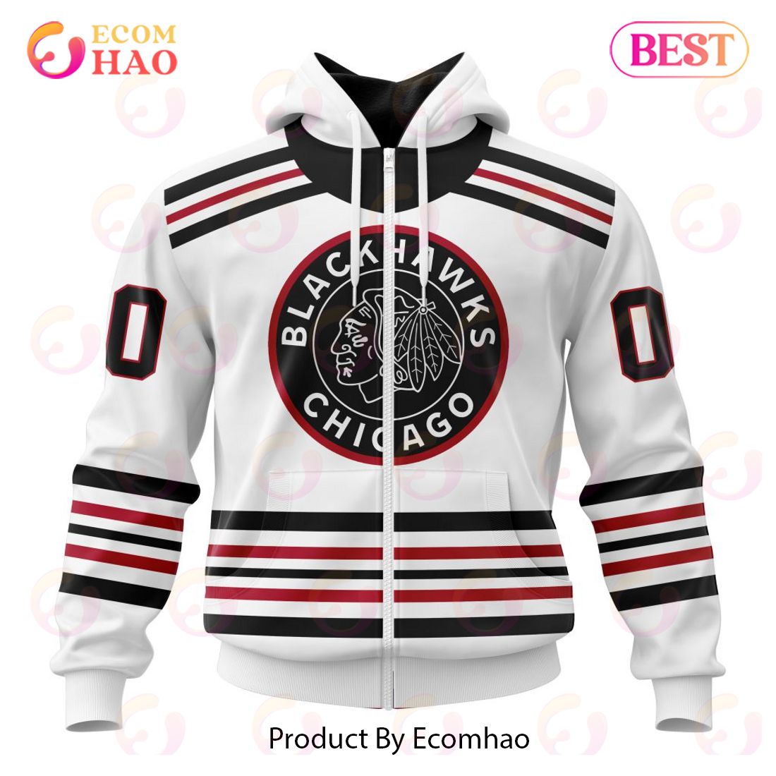 NHL Chicago Blackhawks Special Reverse Retro Redesign 3D Hoodie