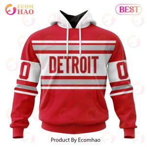 NHL Detroit Red Wings Special Reverse Retro Redesign 3D Hoodie