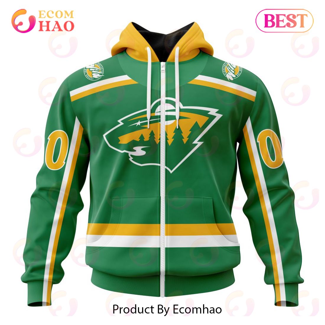 NHL Minnesota Wild Special Reverse Retro Redesign 3D Hoodie