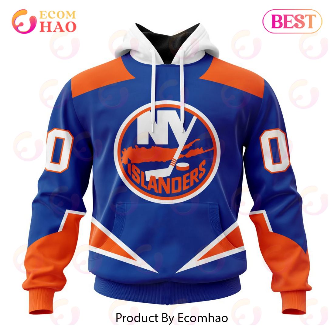 NHL New York Islanders Special Reverse Retro Redesign 3D Hoodie