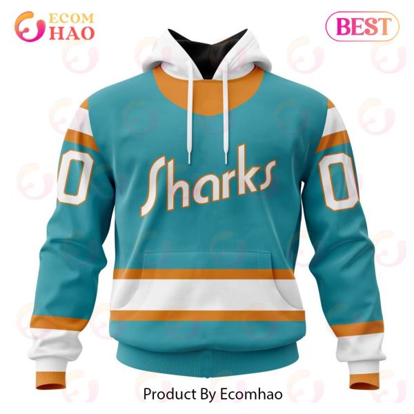NHL San Jose Sharks Special Reverse Retro Redesign 3D Hoodie
